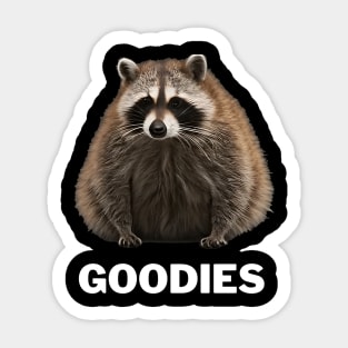 fat raccoon Sticker